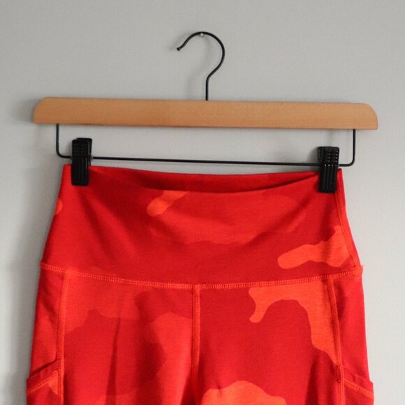 OFFLINE by Aerie The Hugger Women's M Orange High Rise Stretch Pocket Leggings - Picture 3 of 14